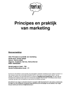 Principes en praktijk van marketing Samenvatting 