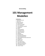 101 management modellen