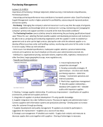 Purchasing Management Lectures