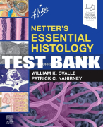Test Bank For Evolve Resource for Netter's Essential Histology, 3rd - 2021 All Chapters