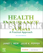 Test Bank For Health Insurance Today, 7th - 2021 All Chapters
