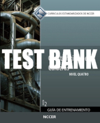 Test Bank For Boilermaking, Level 4 (in Spanish) 2nd Edition All Chapters