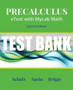 Test Bank For Precalculus 2nd Edition All Chapters