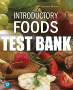 Test Bank For Introductory Foods 15th Edition All Chapters