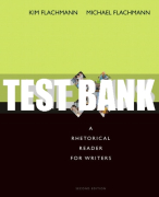 Test Bank For Nexus: A Rhetorical Reader for Writers 2nd Edition All Chapters