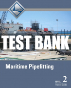 Test Bank For Maritime Pipefitting, Level 2 1st Edition All Chapters