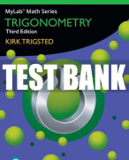 Test Bank For Trigonometry 3rd Edition All Chapters