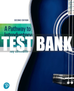 Test Bank For Pathway to Introductory Statistics, A 2nd Edition All Chapters