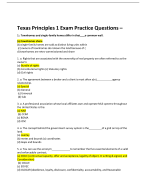 Texas Principles 1 Exam Practice Questions 