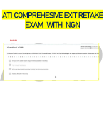 2023 ATI COMPREHESIVE EXIT RETAKE       EXAM WITH NGN