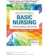 Test Bank for Davis Advantage Basic Nursing: Thinking, Doing, and Caring 3rd Edition (Treas, 2021) | All Chapters Covered