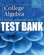 Test Bank For College Algebra 5th Edition All Chapters