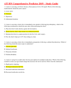 ATI RN Comprehensive Predictor 2019 – Study Guide 