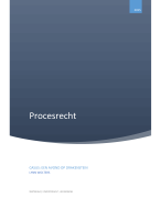 Eindopdracht procesrecht, een avond op drakenstein (cijfer: 7,7)