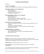 Samenvatting Toegepaste organisatiekunde Hoofdstuk 1,2,3,4,8,9