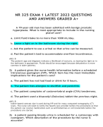 NR 325 EXAM 1 LATEST 2023 QUESTIONS AND ANSWERS GRADED A+