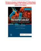 McCance & Heather’sPathophysiology 9thEdition Rogers  Test Bank 2023 Chapter 1-49 + NCLEX case studies With  Answers | All Chapters