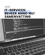 IT-services: Beheer anno NU! samenvatting