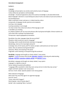 Summary Intercultural Management Module IBC (Stenden)