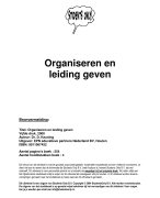 Organiseren & leiding geven Samenvatting 