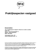 Praktijkaspecten vastgoed Samenvatting 