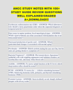 ANCC STUDY NOTES WITH 100+  STUDY GUIDE REVIEW QUESTIONS  WELL EXPLAINED/GRADED  A+,DOWNLOAD!!!