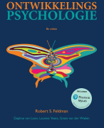 Uitgebreide samenvatting (86 pag) van het boek Ontwikkelingspsychologie - 8e editie - Robert S. Feld