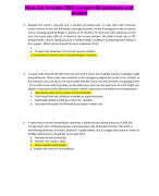 Hesi exit rn exam 2022 v3-real-160 questions and answer