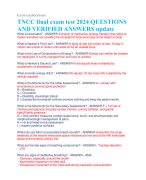 TNCC final exam test 2024 QUESTIONS AND VERIFIED ANSWERS update