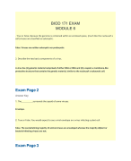 BIOD 171 Module 6 Exam (Latest, 2023-2024)(2 Versions)/ BIOD171 Module 6 Exam : Portage Learning (QUESTIONS & ANSWERS)