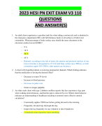 COMMUNITY HEALTH EXIT HESI UPDATED  2022/2023  & COMMUNITY PROCTORED EXAM QUESTIONS  AND  ANSWERS (100% CORRECT ANSWERS TWO  DIFFERENT VERSIONS) ALREADY GRADED A+