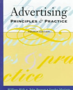 Advertising: Principles and Practice Samenvatting