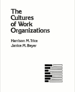 Cultures Of Work Organizations Samenvatting