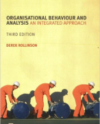 Organisational Behaviour and Analysis: An Integrated Approach Samenvatting 