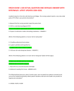 NR224 EXAM 1 100 ACTUAL QUESTION AND DETAILED ANSWER WITH RATIONALES  LATEST UPDATES 2024-2025.