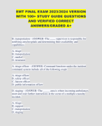MT FINAL EXAM 2023/2024 VERSION  WITH 100+ STUDY GUIDE QUESTIONS  AND VERIFIED CORRECT  ANSWERS/GRADED A+