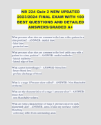 NR 224 Quiz 2 NEW UPDATED  2023/2024 FINAL EXAM WITH 100  BEST QUESTIONS AND DETAILED  ANSWERS/GRADED A+