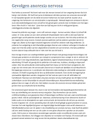 kleine taak GEVOLGEN ANOREXIA