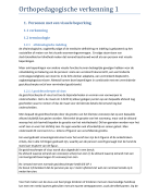 samenvatting ORTHOPEDAGOGISCH KADER 1