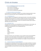 samenvatting CRISIS EN TRAUMA