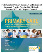 Test Bank for Primary Care: Art and Science of Advanced Practice Nursing 5th Edition by Dunphy 2023 | All Chapters Covered