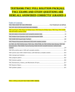 TESTBANK:TNCC FULL SOLUTION PACK(ALL TNCC EXAMS AND STUDY QUESTIONS ARE HERE;ALL ANSWERED CORRECTLY 