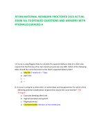 ATI RN MATERNAL NEWBORN FORM 60 QUESTIONS AND VERIFIED ANSWERS WITH  EXPLANATION 2024-2025 LATEST UPDATE//GRADED A+ a nurse is assessing a client who has gestational diabetes Mellitus and is experiencing hyperglycemia. which of the following findings shou