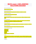 MH701 exam 1100% VERIFIED  SOLUTIONS 2023/2024