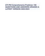 ATI Anatomy & Physiology Test QUESTIONS AND ANSWERS (2023/2024)  (VERIFIED ANSWERS)WITH NGN
