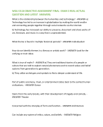 WGU D118 OBJECTIVE ASSESSMENT FINAL  EXAM 2 REAL ACTUAL QUESTION AND LATEST  ANSWERS.