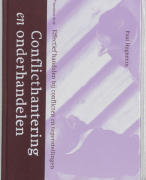 Conflicthantering en onderhandelen Samenvatting 