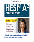 HESI A2 Practice test Questions (58 Terms) with Correct Answers 