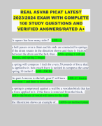 REAL ASVAB PICAT LATEST 2023/2024 EXAM WITH COMPLETE 100 STUDY QUESTIONS AND VERIFIED ANSWERS/RATED A+ 