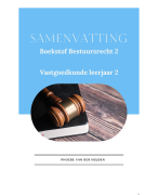 Bestuursrecht 2 Boekstof samenvatting Vastgoedkunde Leerjaar 2
